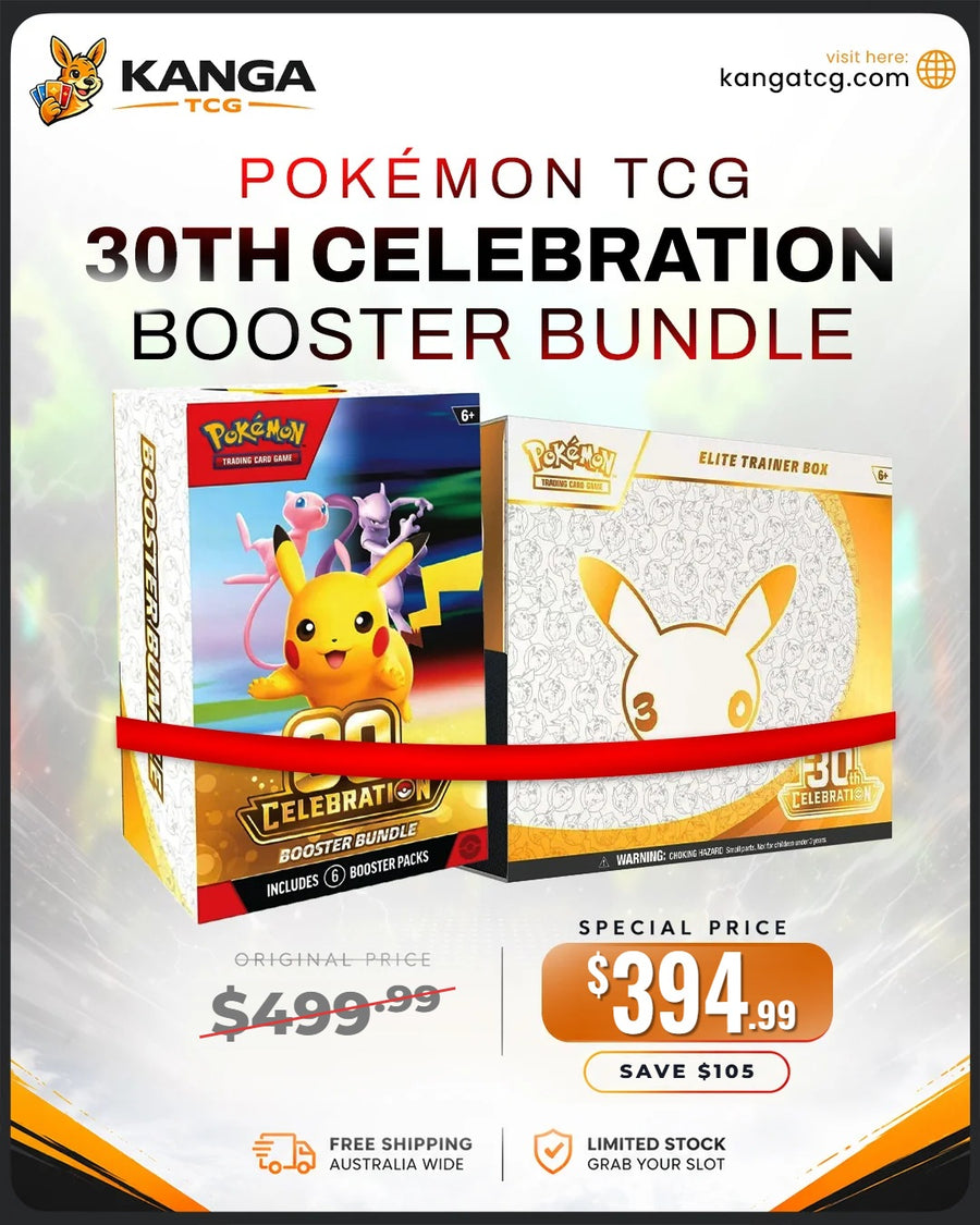 Pokémon TCG 30th Celebration 2-Pack – Elite Trainer Box + Booster Bundle