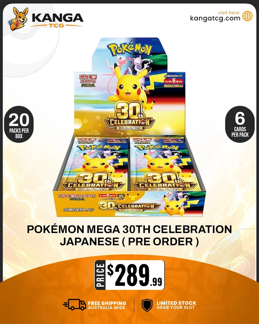 Pokémon MEGA 30th Celebration Japanese ( PRE ORDER )