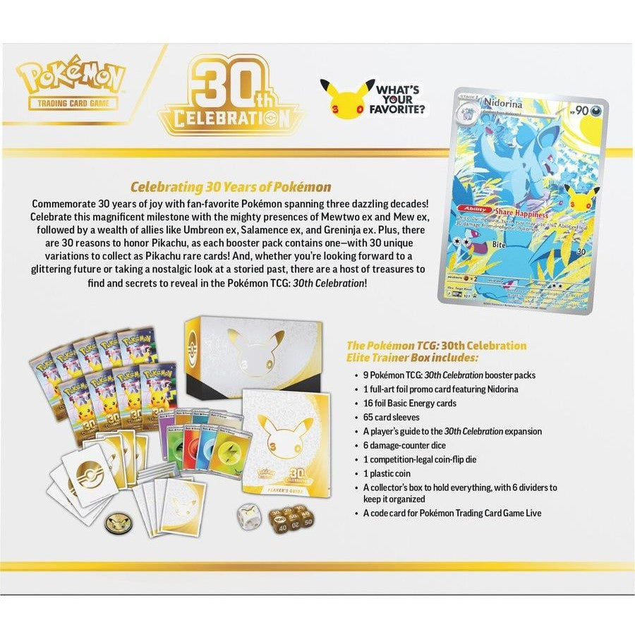 Pokémon CENTER 30th Anniversary Celebrations ETB  (11Packs)