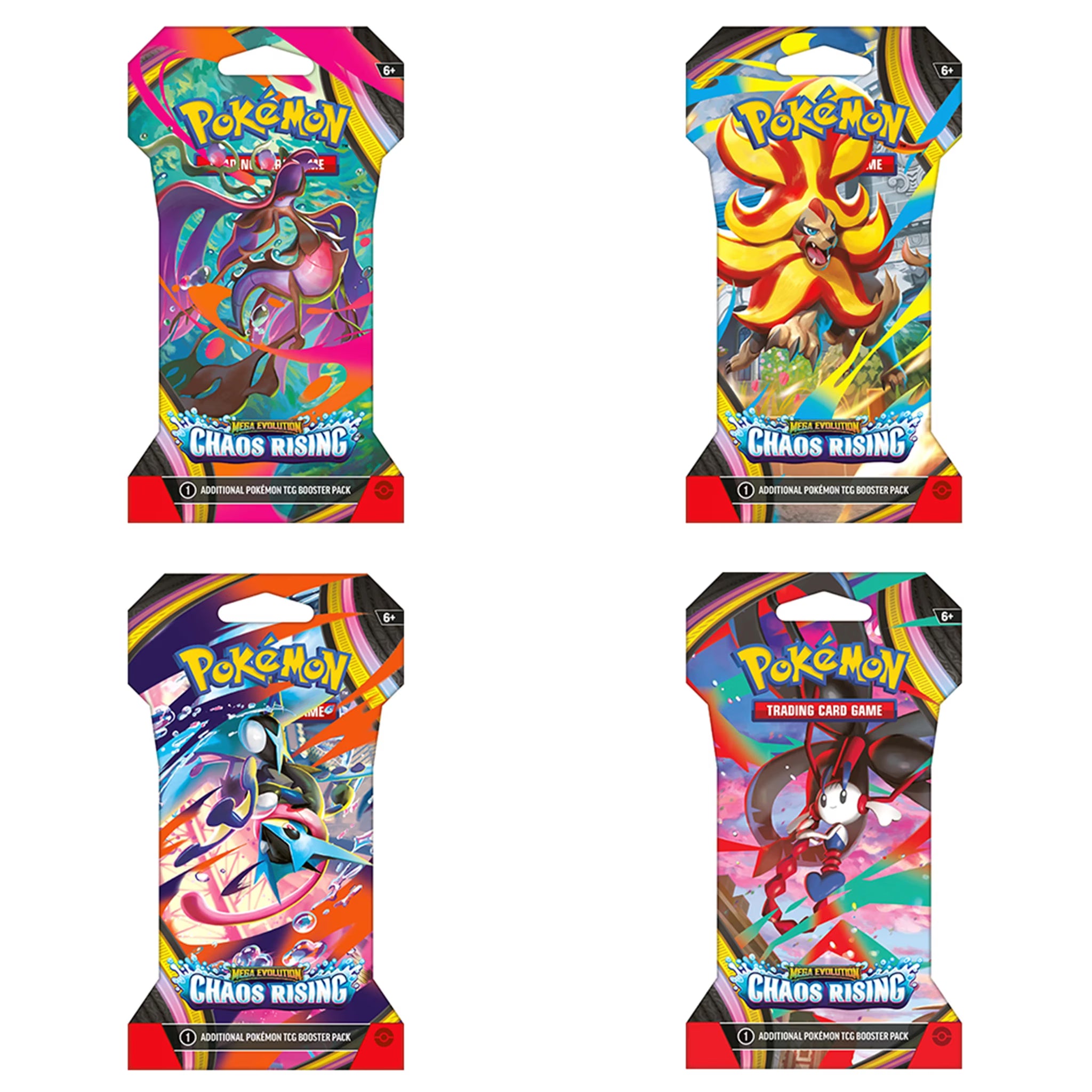 Pokemon Trading Card Game: Mega Evolution - Chaos Rising Sleeved Booster - Assorted