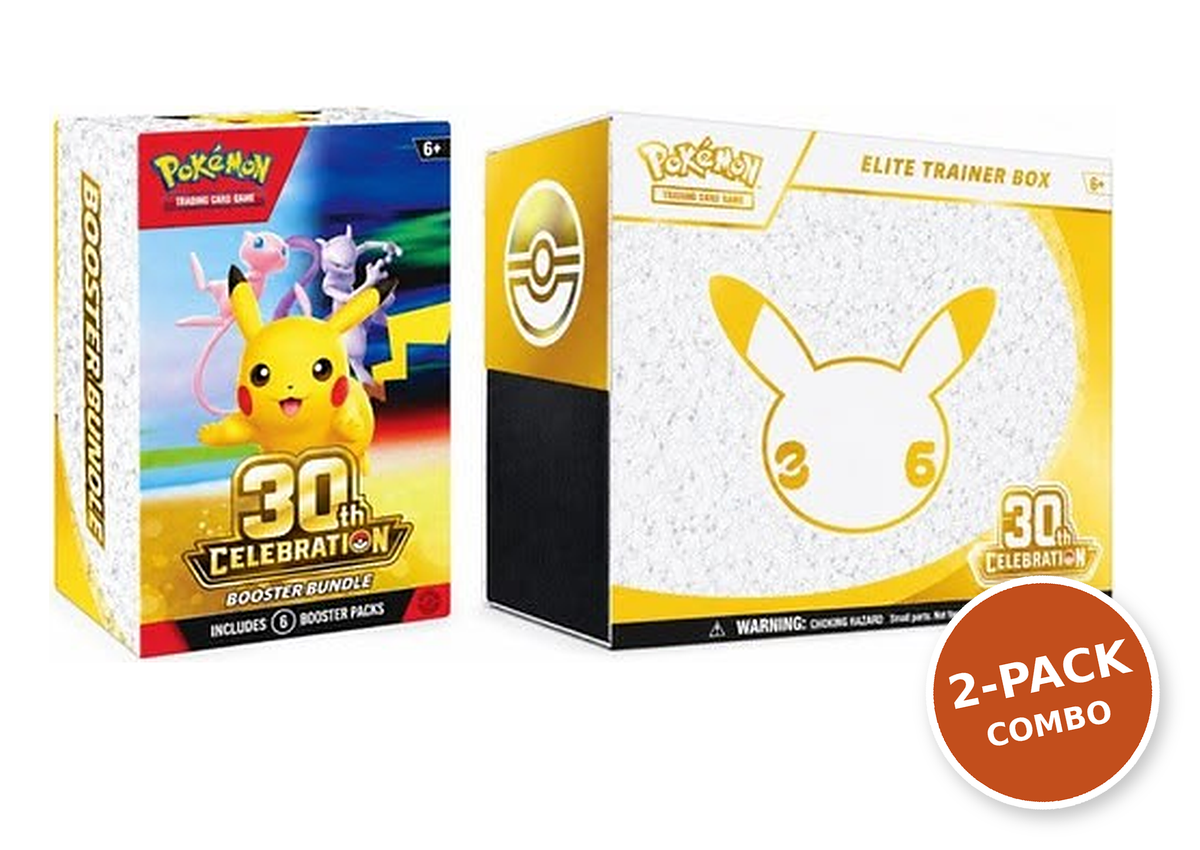 Pokémon TCG 30th Celebration 2-Pack – Elite Trainer Box + Booster Bundle