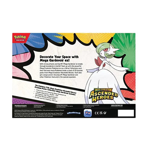 Pokemon TCG Mega Evolution Ascended Heroes Premium Poster Collection Mega Lucario / Mega Gardevoir (Pair)