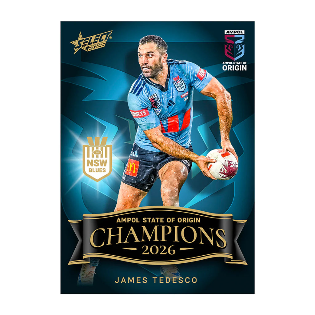 2026 Select State of Origin Champions NSW Blues 10-Box CDU Card Set Display