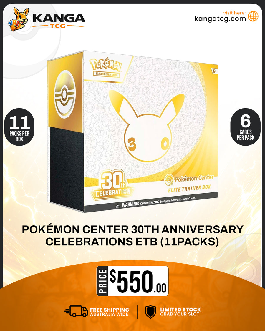 Pokémon CENTER 30th Anniversary Celebrations ETB  (11Packs)