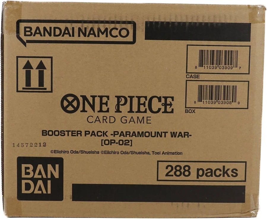 ONE PIECE Card Booster Box Case Sealed JAPANESE  OP2 Paramount War PRE ORDER